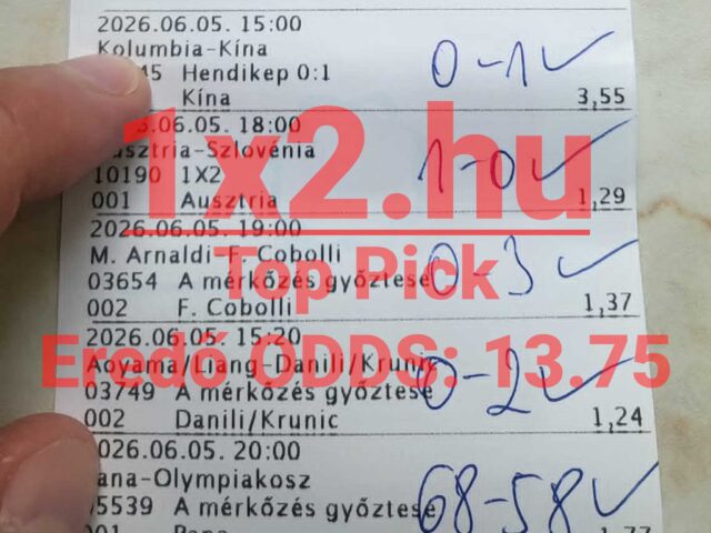 BLUE CHIP: Tegnap is 8/8! Tegnap is TELITALÁLAT! 6 NAP ÉS INDUL A VB KIRÁLY – NE MARADJ KI!