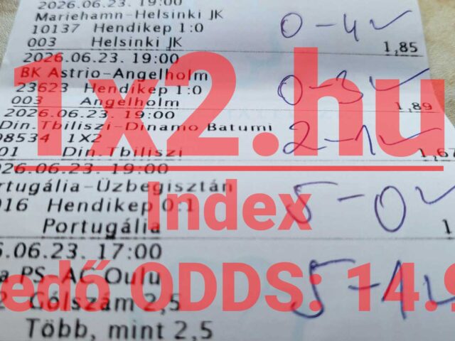 BLUE CHIP: Tegnap is 8/8! Durrant a szelvény ötlet!