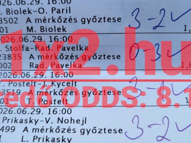 BLUE CHIP: Tegnap is 8/8! Tegnap is TELITALÁLAT!