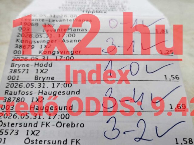 BLUE CHIP: Tegnap is 8/8! Telitalálattal búcsúzunk a hónaptól! INDUL A VB KIRÁLY – NE MARADJ KI!