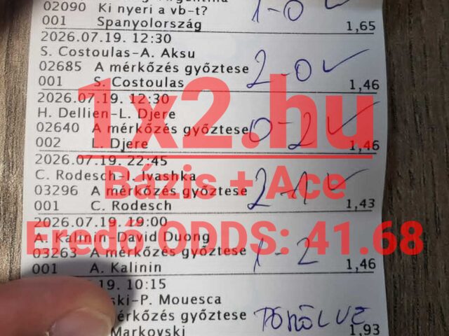 BLUE CHIP: Zsinórban 3 TELITALÁLAT! Ez a hétvége is HIBÁTLAN!