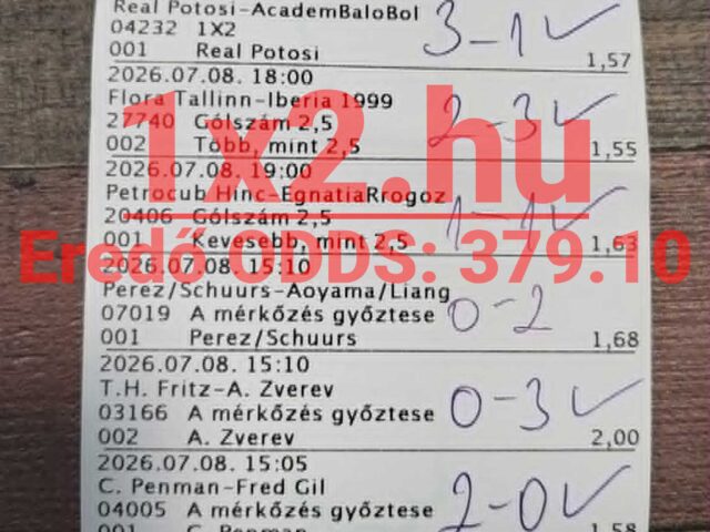 BLUE CHIP: 8/8 – Tegnap is TELITALÁLAT! Te fogtál már ekkora szorzót?