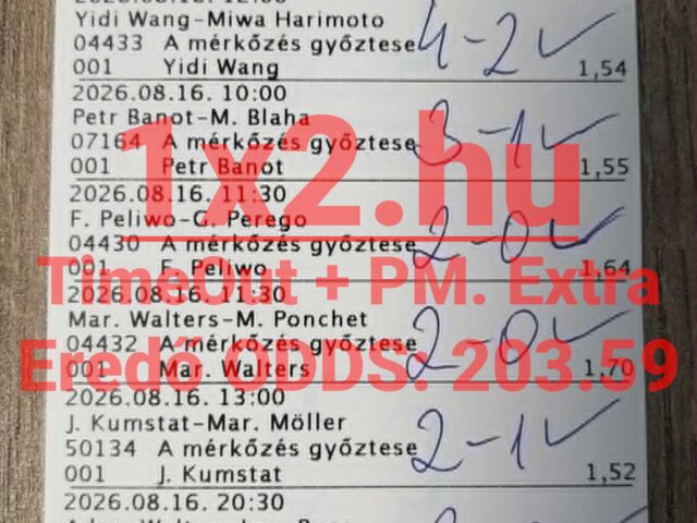 BLUE CHIP: Brutális hetet zártunk: Csütörtök 8/8! Péntek 8/8! Szombat 8/8! Vasárnap 8/8!