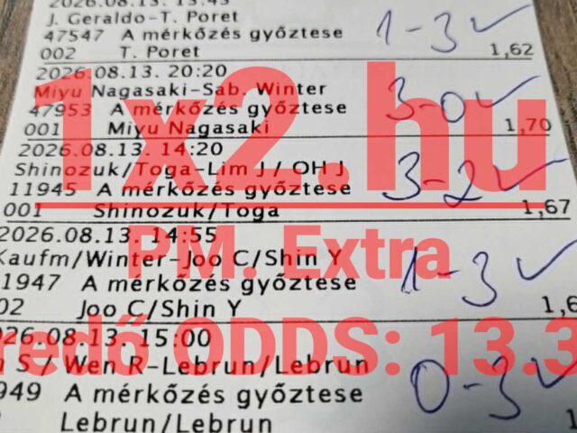 BLUE CHIP: 91,35%! Tegnap is 8/8! Tegnap is TELITALÁLAT!