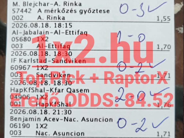 BLUE CHIP: Tegnap is 8/8! Tegnap is TELITALÁLAT!