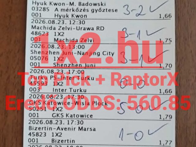 1×2.hu – Egyetlen gólon múlt az 560.85-ös eredő! – Ez nagyon fájt!