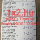 Kézzel ellenőrzött, sikeres sportfogadási szelvény meccseredményekkel és 1341,81-es eredő oddsszal.