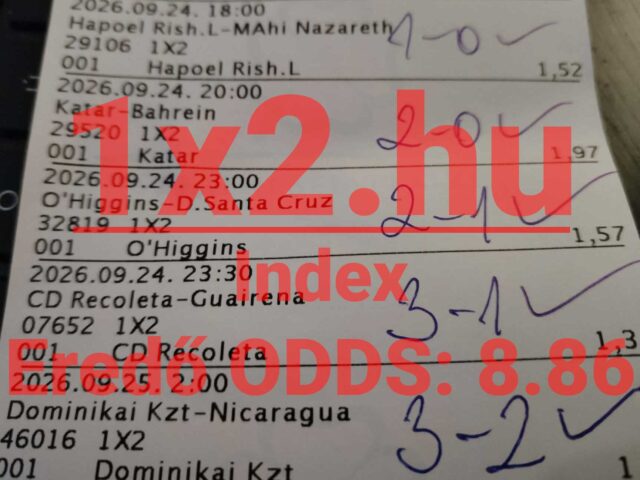 BLUE CHIP: Tegnap is 8/8! Tegnap is TELITALÁLAT!