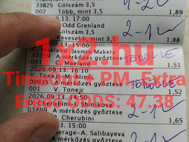 1×2.hu – 47-ES EREDŐ – ÉS EGY FONTOS TANULSÁG!