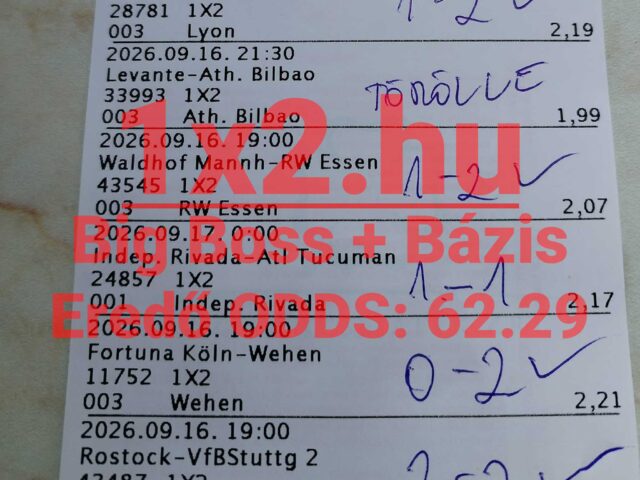 BLUE CHIP: 90.00% feletti Tippmix tipp hatékonyság szeptemberben is!