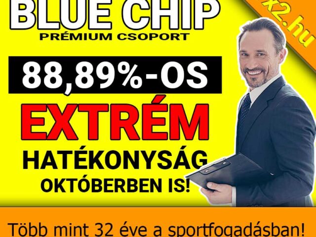 BLUE CHIP: Tegnap is 8/8! Tegnap is TELITALÁLAT!