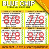 Az 1x2.hu Blue Chip prémium csoportjának többnapos labdarúgás sportfogadási tippsorozata és mérkőzéslistái.